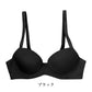 Tシャツブラ レディース ワイヤーブラ モールドカップ 3/4カップ アウターにひびきにくい つるんとカップ A70～D85 下厚カップ パッドポケット サイドボーンなし 2段3列ホック 薄手 シンプル 軽い バストメイク 響きにくい 女性用 下着 インナー