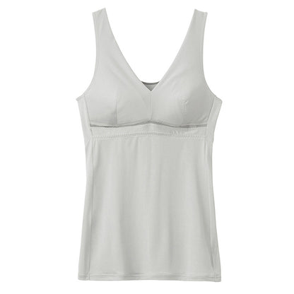 グンゼ ブラキャミソール レディース 夏 ブラトップ 吸汗速乾 インナー キャミソール M L LL 涼しい ムレにくい メッシュ 通気性 締め付けない 楽ブラ カップなし デイリー シンプル 無地 サマーインナー 女性用 下着 肌着 快適 軽い