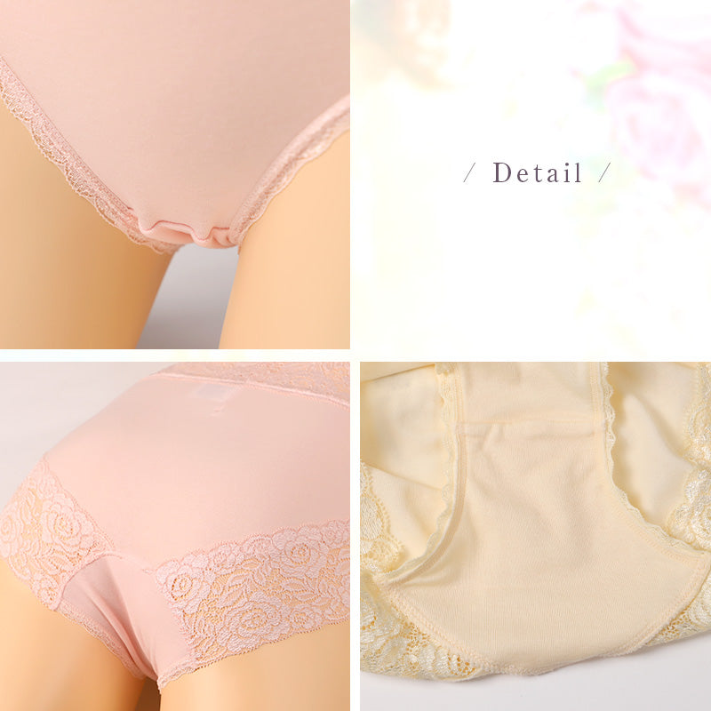 ショーツ レース 下着 パンツ レディース レースショーツ 2枚組 M L 日本製 肌着 パンティー ランジェリー 上品 花柄 薔薇 綿混 普段使い おしゃれ セクシー 可愛い 2枚セット まとめ売り
