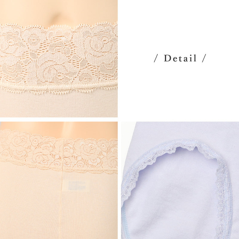 ショーツ レディース 綿混 レース M L LL ハーフショーツ パンツ コットン やわらかい 肌ざわり 敏感肌 シンプル 無地 インナー おしゃれ 可愛い