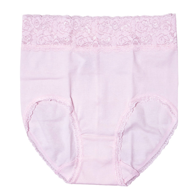 ショーツ レディース 綿混 レース M L LL ハーフショーツ パンツ コットン やわらかい 肌ざわり 敏感肌 シンプル 無地  インナー