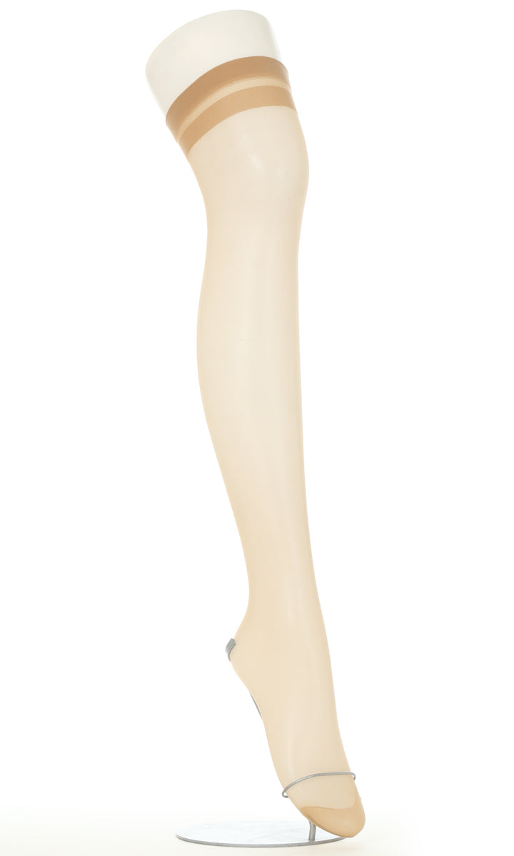 アツギ スリムライン ひざ上丈 クチゴムゆったり ストッキング 3足セット 22-25cm (レディース 婦人 女性 ひざ上 ニーハイ ベージュ 黒 しめつけない ゆったり) (在庫限り)