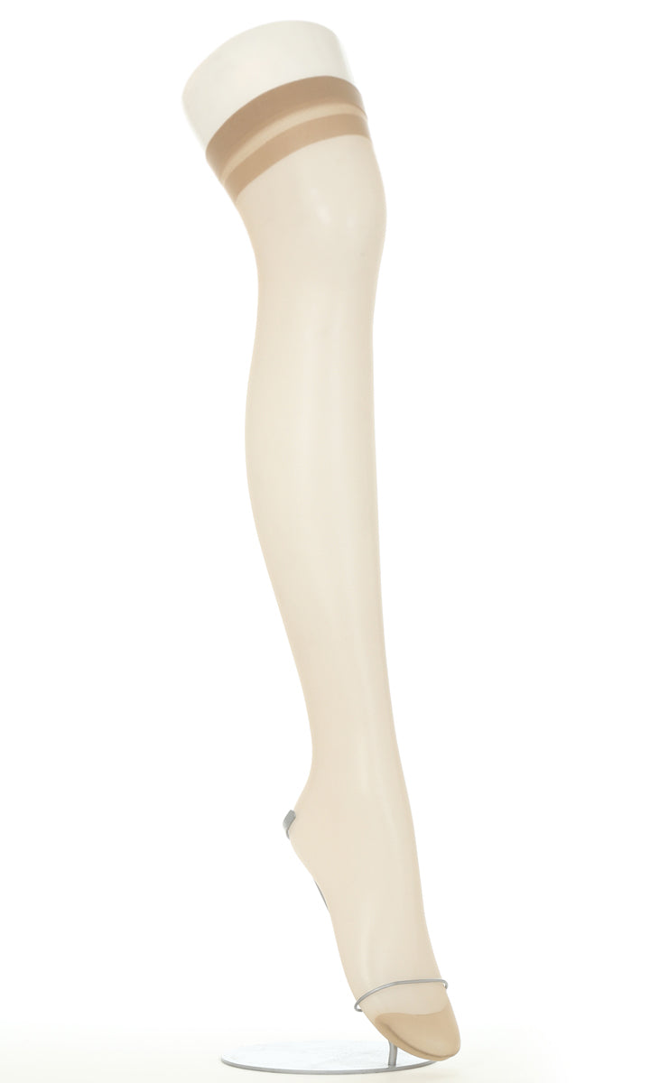 アツギ スリムライン ひざ上丈 クチゴムゆったり ストッキング 3足セット 22-25cm (レディース 婦人 女性 ひざ上 ニーハイ ベージュ 黒 しめつけない ゆったり) (在庫限り)