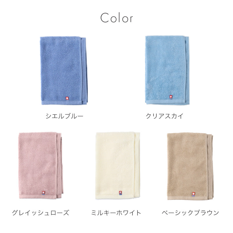 フェイスタオル 今治タオル 綿100％ 日本製 速乾 約34×80cm 部屋干し タオル ガーゼ パイル 吸水 薄手 コンパクト 乾きやすい 無地 デイリー ハンガー干し 室内干し 臭い対策 男女兼用 シンプル 省スペース