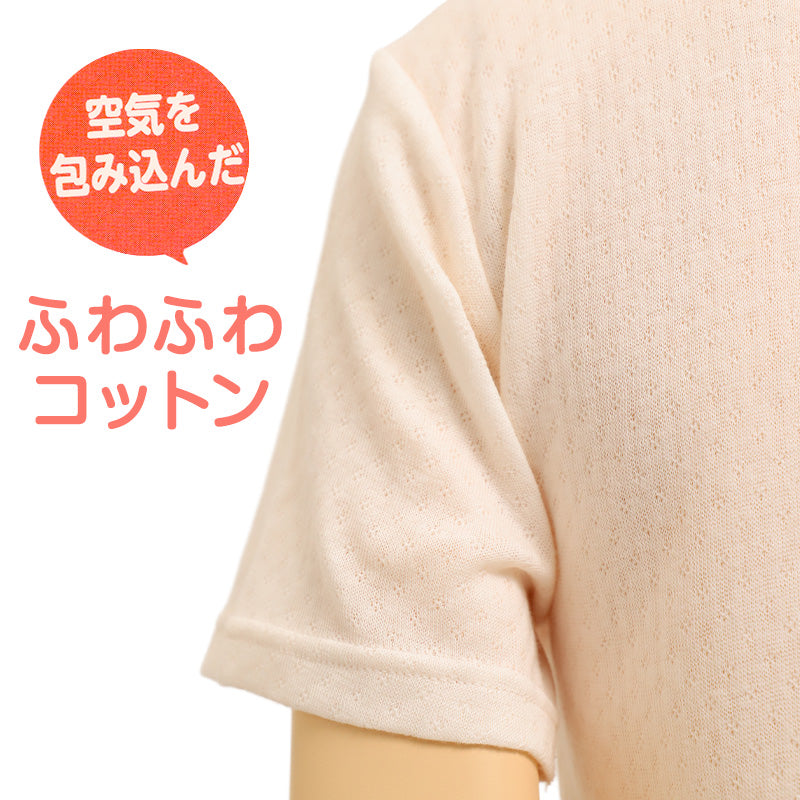 レディース インナー 綿100％ ガーゼ 3分袖 日本製 ふわふわコットン 婦人肌着 ミセス シニア S M L LL 綿 コットン 肌着 下着 レディース肌着 綿インナー 日本製インナー 女性用 ガーゼインナー 3分袖インナー 婦人インナー 半袖肌着