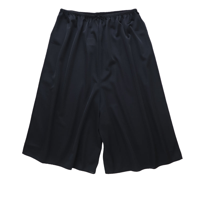 ペチパンツ レディース 日本製 55丈 キュロット ペチコート パンツ インナー ポリエステル シンプル レースなし 婦人 ミセス 女性 下着 肌着 M～LL 下ばき スカートインナー ワイドパンツインナー 普段使い デイリー 国産 ペチコートパンツ