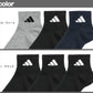 靴下 キッズ 子供用 ショートソックス 3足組 adidas 19-21cm～23-25cm (スニーカーソックス 子ども ジュニア くつ下 ワンポイント 丈夫 スポーツソックス)