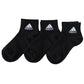 靴下 キッズ 子供用 ショートソックス 3足組 adidas 19-21cm～23-25cm (スニーカーソックス 子ども ジュニア くつ下 ワンポイント 丈夫 スポーツソックス)