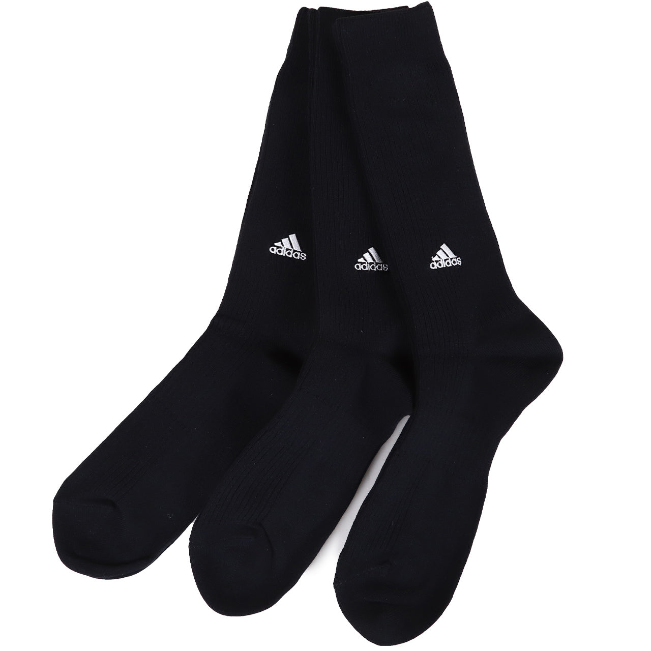 adidas クルー丈ソックス 3足組 消臭加工 24-26cm～28-30cm (アディダス ソックス 靴下 メンズ 男 セット まとめ買い フクスケ)