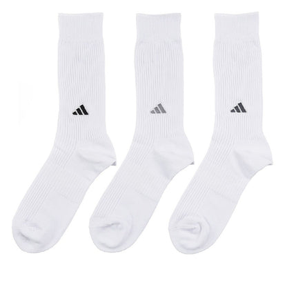 adidas クルー丈ソックス 3足組 消臭加工 24-26cm～28-30cm (アディダス ソックス 靴下 メンズ 男 セット まとめ買い フクスケ)