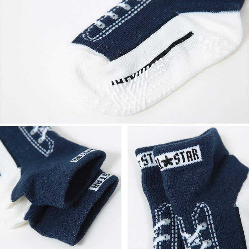 ベビーソックス 靴下 スニーカー柄 コンバース かわいい 滑り止め キッズ 9-14cm ベビー ベビー服 ソックス 男の子 女の子 可愛い おしゃれ