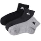 adidas レディース ショート丈 ソックス 3足組 23-25cm アディダス ソックス 靴下 女 セット まとめ買い フクスケ 福助 (在庫限り)