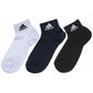 adidas ショート丈ソックス 3足組 21-23cm～23-25cm (アディダス ソックス 靴下 レディース 女 セット まとめ買い フクスケ 福助) (在庫限り)