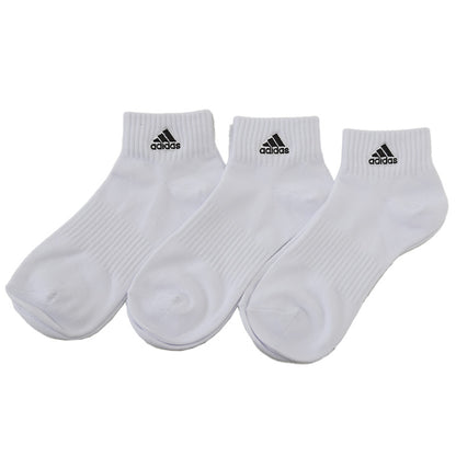 adidas ショート丈ソックス 3足組 21-23cm～23-25cm (アディダス ソックス 靴下 レディース 女 セット まとめ買い フクスケ 福助) (在庫限り)