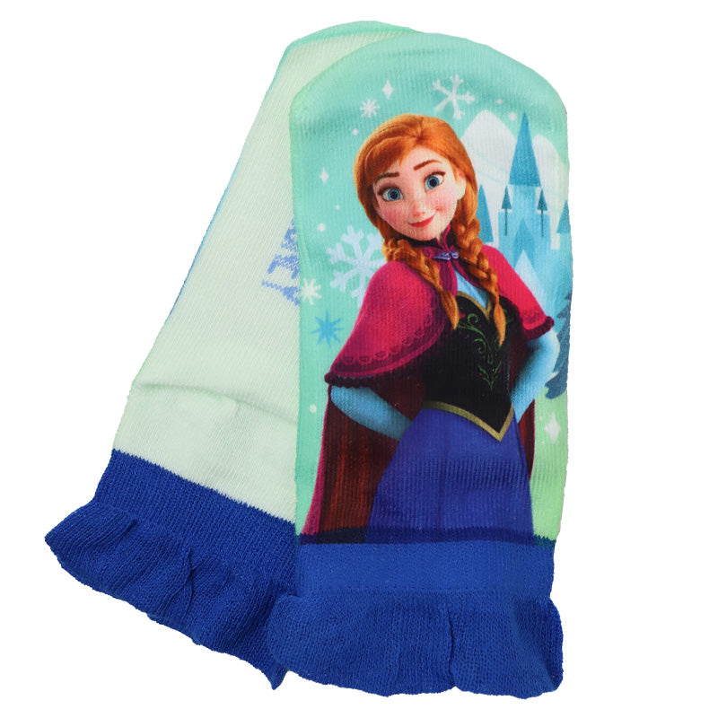 ディズニー プリンセス ソックス キッズ 靴下 子供 女の子 スニーカー丈 13-19cm 子ども スニーカーソックス くつ下 Disney エルサ ラプンツェル アリエル ジャスミン 福助