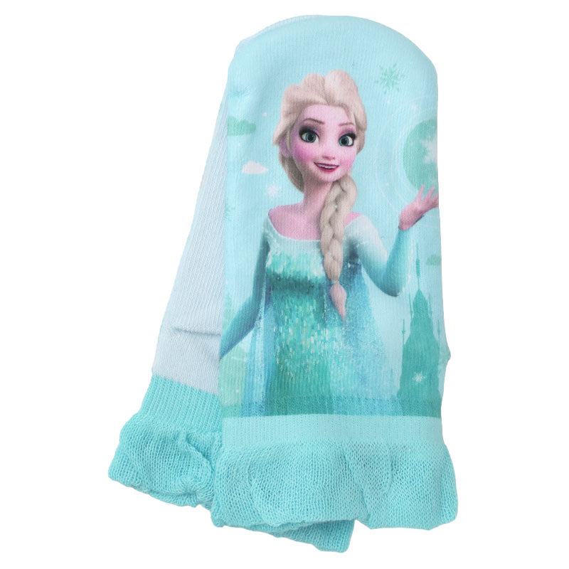 ディズニー プリンセス ソックス キッズ 靴下 子供 女の子 スニーカー丈 13-19cm 子ども スニーカーソックス くつ下 Disney エルサ ラプンツェル アリエル ジャスミン 福助
