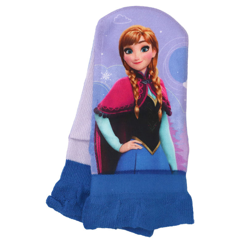ディズニー プリンセス ソックス キッズ 靴下 子供 女の子 スニーカー丈 13-19cm 子ども スニーカーソックス くつ下 Disney エルサ ラプンツェル アリエル ジャスミン 福助