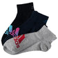 adidas 靴下 ガールズ ソックス 3足組 プチ丈 19-21cm・22-24cm アディダス キッズ ジュニア 子供 女の子 セット まとめ買い (在庫限り)