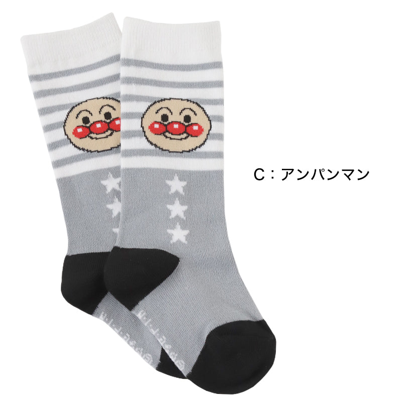 アンパンマン キッズ ハイソックス 13-15cm 子供 靴下 かわいい ソックス 保育園 ドキンちゃん (在庫限り)