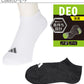 靴下 ソックス スニーカーソックス メンズ 3P 24-26/26-28/28-30cm (アディダス 男性 紳士 補強 短い くるぶし丈 セット 紺 黒 白 ワンポイント ロゴ 綿混)