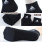 靴下 ショート ソックス メンズ 男子 adidas 3P 24-26/26-28cm 中学生 高校生 黒 男性 紺 くつ下 ワンポイント 丈夫 スポーツソックス 消臭 補強 パイル素材