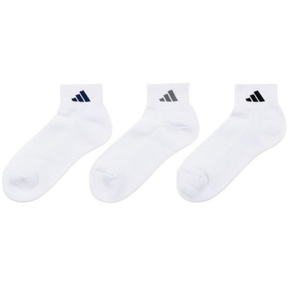 靴下 ショート ソックス メンズ 男子 adidas 3P 24-26/26-28cm 中学生 高校生 黒 男性 紺 くつ下 ワンポイント 丈夫 スポーツソックス 消臭 補強 パイル素材