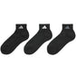 靴下 ショート ソックス メンズ 男子 adidas 3P 24-26/26-28cm 中学生 高校生 黒 男性 紺 くつ下 ワンポイント 丈夫 スポーツソックス 消臭 補強 パイル素材