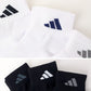 靴下 くるぶし丈 ソックス メンズ 男子 アディダス adidas 3足組 24-26 26-28cm 子ども くつ下 ワンポイント 丈夫 スポーツ 無地 子供 メッシュ ソックス 消臭