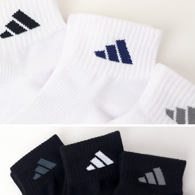 靴下 くるぶし丈 ソックス メンズ 男子 アディダス adidas 3足組 24-26 26-28cm 子ども くつ下 ワンポイント 丈夫 スポーツ 無地 子供 メッシュ ソックス 消臭