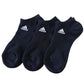 靴下 スニーカーソックス レディース adidas 3足組 23-25cm くるぶし ソックス 女性 女の子 くつ下 ワンポイント 丈夫 スポーツソックス 夏 春 学校 スクール サポート