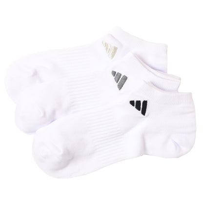 靴下 スニーカーソックス レディース adidas 3足組 23-25cm くるぶし ソックス 女性 女の子 くつ下 ワンポイント 丈夫 スポーツソックス 夏 春 学校 スクール 土踏まずサポート