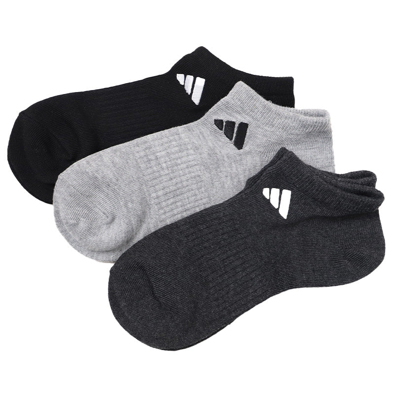 靴下 スニーカーソックス レディース adidas 3足組 23-25cm くるぶし ソックス 女性 女の子 くつ下 ワンポイント 丈夫 スポーツソックス 夏 春 学校 スクール 土踏まずサポート