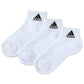 靴下 アディダス レディース ショート丈 ソックス 底パイル 3足組 23-25cm adidas 女性 ジュニア ソックス スポーツ スクールソックス 女子 ワンポイント ロゴ 消臭 足底クッション