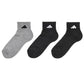 靴下 アディダス レディース ショート丈 ソックス 底パイル 3足組 23-25cm adidas 女性 ジュニア ソックス スポーツ スクールソックス 女子 ワンポイント ロゴ 消臭 足底クッション
