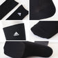 アディダス 靴下 レディース 女子 クルー丈 ソックス 2足組 26cm丈 23-25cm adidas スクールソックス 黒 紺 ワンポイント クルーソックス フクスケ セット (在庫限り)