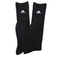 アディダス ハイソックス 靴下 レディース 女子 2足組 32cm丈 23-25cm adidas スクールソックス 学生 黒 紺 ワンポイント フクスケ セット (在庫限り)