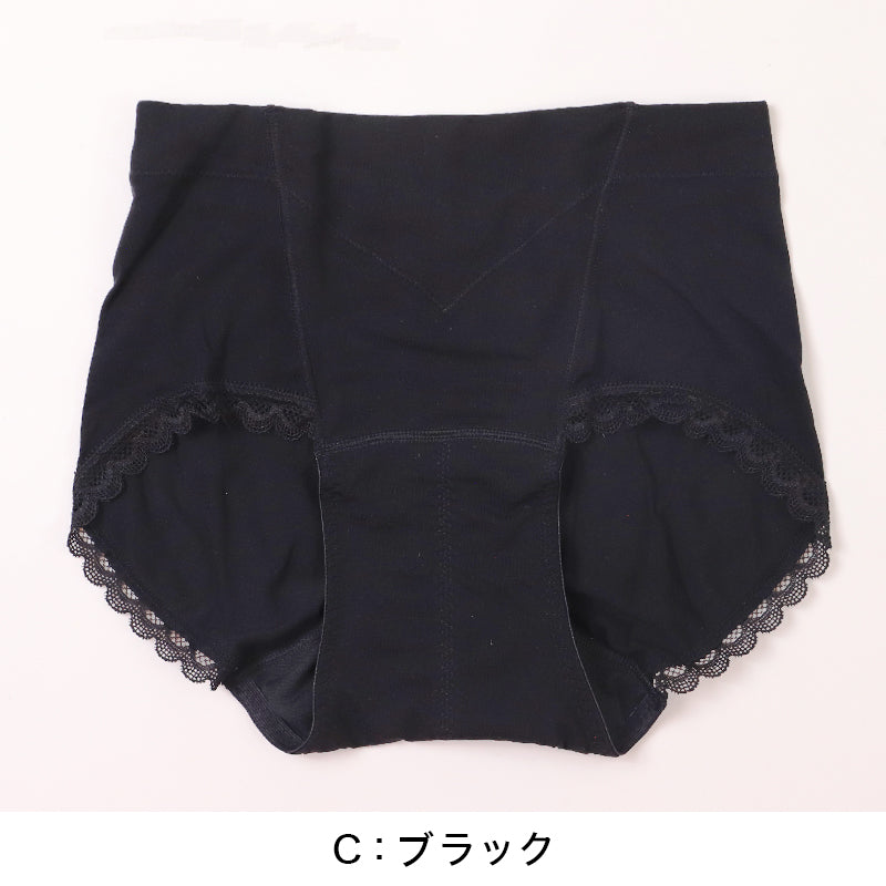 福助 満足 サニタリーショーツ 羽根つき 生理用ショーツ パワーネット内蔵 お腹押さえ 昼用 M～LL レディース ショーツ サニタリー 生理用パンツ 下着 インナー トランクス お腹引き締め 薄手