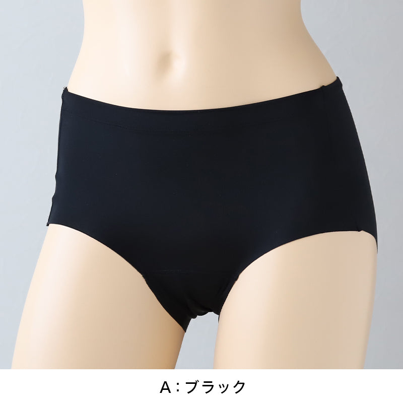 福助 満足 サニタリーショーツ 羽根つき ひびきにくい 生理用ショーツ 昼用 M～LL レディース ショーツ サニタリー 生理用パンツ 下着 インナー 女性 トランクス 響きにくい キレイ魅え 無地 シンプル (在庫限り)