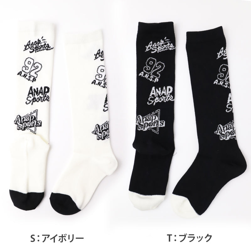 キッズ ハイソックス 靴下 子供 ジュニア ガールズ ソックス ブランド 通学ソックス 19-21cm 22-24cm スクール ロゴ おしゃれ かわいい 小学生 中学生 女子 ダンス ハイ丈 通学 通園 学校 スポーツ カジュアル