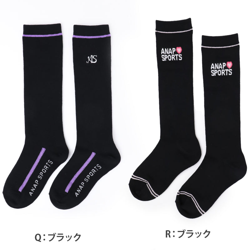 キッズ ハイソックス 靴下 子供 ジュニア ガールズ ソックス ブランド 通学ソックス 19-21cm 22-24cm スクール ロゴ おしゃれ かわいい 小学生 中学生 女子 ダンス ハイ丈 通学 通園 学校 スポーツ カジュアル