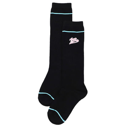 キッズ ハイソックス 靴下 子供 ジュニア ガールズ ソックス ブランド 通学ソックス 19-21cm 22-24cm スクール ロゴ おしゃれ かわいい 小学生 中学生 女子 ダンス ハイ丈 通学 通園 学校 スポーツ カジュアル
