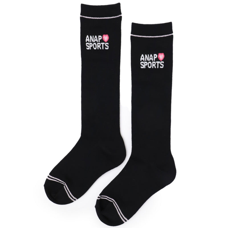 キッズ ハイソックス 靴下 子供 ジュニア ガールズ ソックス ブランド 通学ソックス 19-21cm 22-24cm スクール ロゴ おしゃれ かわいい 小学生 中学生 女子 ダンス ハイ丈 通学 通園 学校 スポーツ カジュアル