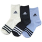 アディダス 靴下 レディース 暖かい クルー丈 ソックス 冬 厚手 adidas 3足組 23-25cm 女子 女性 冷え性 足首厚地 温かい 暖か 黒 紺 丈夫 (在庫限り)