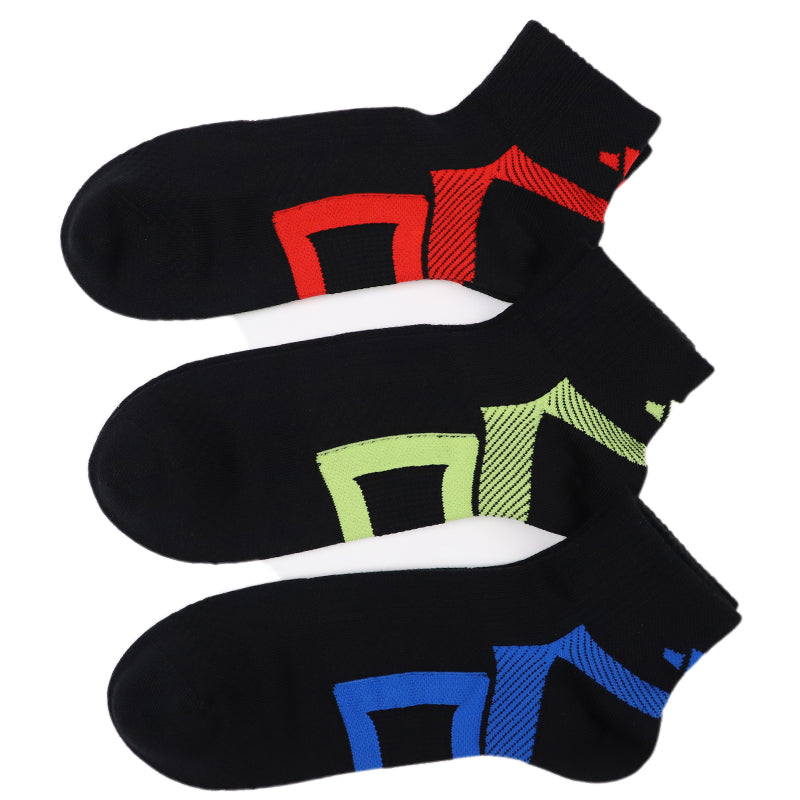 アディダス 靴下 ショートソックス メンズ 男子 adidas 3足組 24-26 26-28cm 中学生 高校生 黒 男性 くるぶし 3足セット くつ下 ワンポイント 丈夫 スポーツソックス グレー (在庫限り)