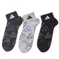 靴下 ショート ソックス メンズ 男子 adidas 3足組 24-26 26-28cm 中学生 高校生 黒 男性 くるぶし くつ下 ワンポイント 丈夫 スポーツソックス 黒 グレー 杢 (在庫限り)
