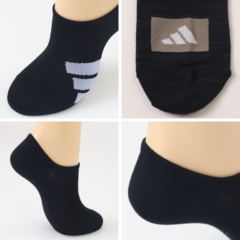 靴下 スニーカー ソックス レディース 女子 adidas 3足組 23-25cm アディダス くるぶし スニーカー丈 女の子 短い ワンポイント スクール