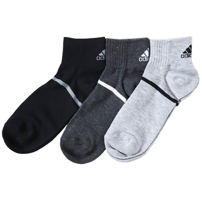 アディダス 靴下 レディース ショートソックス 女子 adidas 中学生 高校生 3足組 23-25cm 3足セット くるぶし スニーカー くつ下 ワンポイント 丈夫 スポーツソックス 迷彩 (在庫限り)