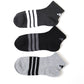 靴下 レディース ショートソックス スニーカー 女子 adidas 中学生 高校生 3足組 23-25cm アディダス くるぶし くつ下 ワンポイント 丈夫 スポーツソックス 迷彩 (在庫限り)