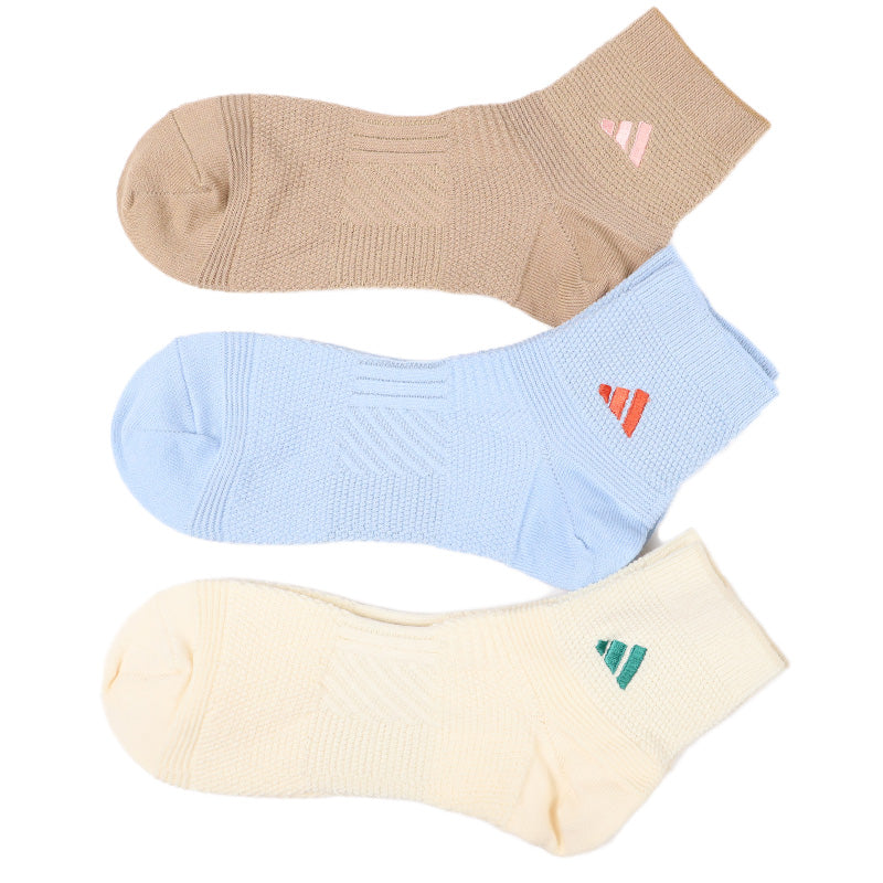 アディダス 靴下 レディース ショートソックス 女子 adidas 中学生 高校生 3足組 23-25cm 3足セット くるぶし スニーカー くつ下 ワンポイント 丈夫 スポーツソックス 迷彩 (在庫限り)