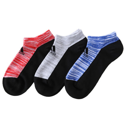 靴下 子供 くるぶし スニーカー ソックス キッズ 女子 男子 小学生 中学生 adidas 3足組 21-23cm 23-25cm アディダス スニーカー丈 女の子 男の子 短い ワンポイント スクール (在庫限り)